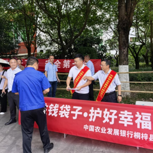 农发行贵州分行桐梓县支行积极开展金融行业防范非法金融活动宣传